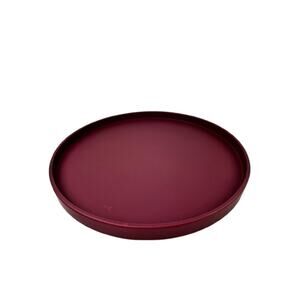 Calvin Klein Ruby Red Serving Platter Stoneware 13" Round Kitchen Dinnerware NEW
